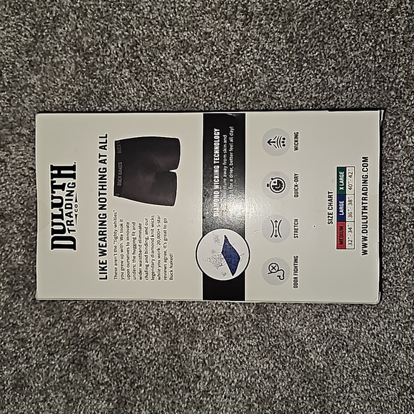 Duluth Trading, Buck Naked Men's Boxer Brief, 3-pack, Large Blue,Black, Grey XL - Picture 2 of 4